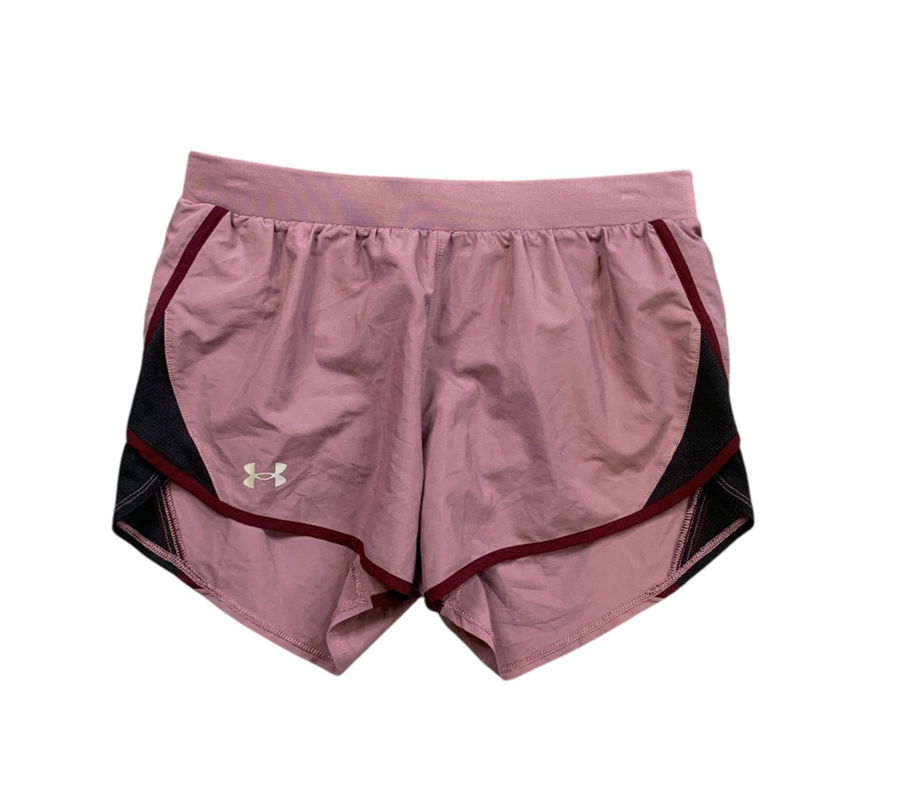 Under Armour Shorts Womens S Small Foxglove HeatGear Loose Fly By 2.0 Running